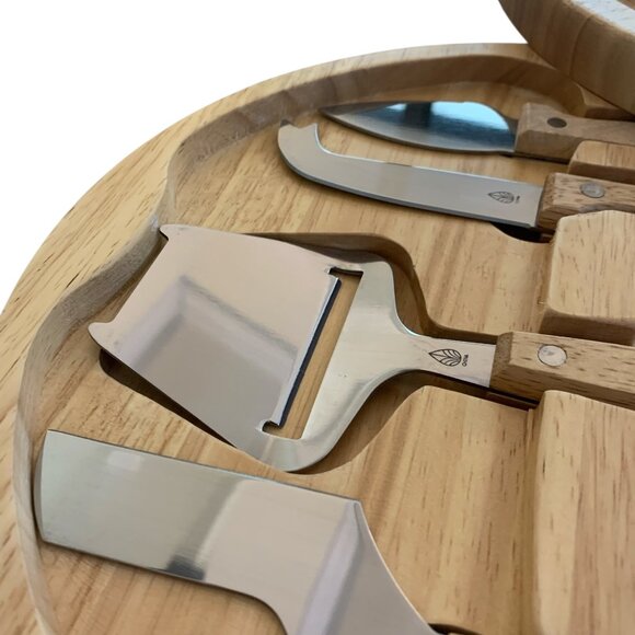 (ebay + posh)TOSCANA Picnic Time Circo Cheese Charcuterie Board & Tool Set Wood - Picture 11 of 14